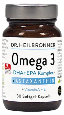 Produktbild von OMEGA 3 + Astaxanthin + Vitamin A + E - 30 Kapseln
