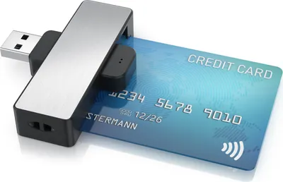 Produktbild von CSL Chipkartenleser, USB Smart Card Reader / Card Reader, Kartenlesegerät, ISO 7816, MacOS, Win 10–11, Android, Personalausweis, Krankenkassen & Bankkarten