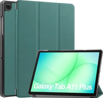 Produktbild von Samsung Galaxy Tab A11 Plus Hülle - Coverup Tri-Fold Ständer Klapphülle mit Schlaf/Wach-Funktion - Grün