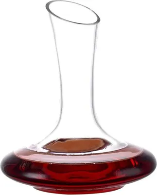 Obrázok produktu pre Krištáľová karafa na víno 1800 ml, 100 % bezolovnatá, široká základňa, darček