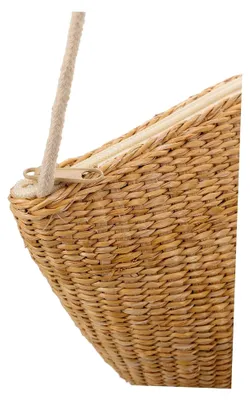 Produktbild von Strandtasche aus Stroh Handgefertigte Strohtasche Gelbe Weidentasche Kleine Umhängetasche für Jungen und Mädchen Gewebte Strohtasche für Alltag und Strandpartys