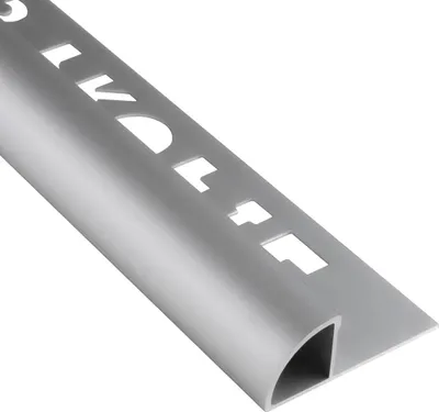Produktbild von Alu Viertelkreis Profil Fliesenschiene silber matt L270cm 12mm