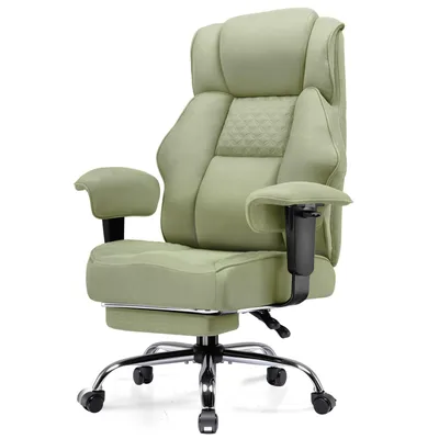 Produktbild von GTPLAYER Gaming Stuhl, breiter Bürostuhl aus Hochwertigem Stoff, Ergonomischer PC-Stuhl, Verstellbarer und Drehbarer Schreibtischstuhl mit Fußstütze