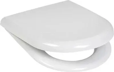 Produktbild von Ramm Toilettensitz kompatibel mit Cersanit Merida, WC Sitz aus antibakteriellem Duroplast, Toilettendeckel mit Absenkautomatik Soft Close