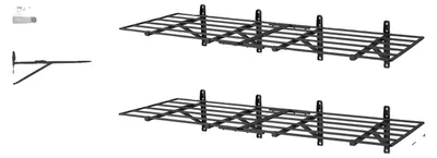 Immagine prodotto di Mensole per garage a parete, acciaio resistente, installazione versatile, 24x72 pollici