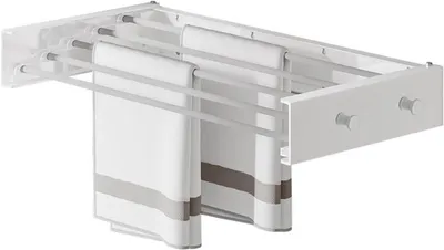 Zdjęcie produktu dla Suszarka do ubrań - składana - 50 cm - biała