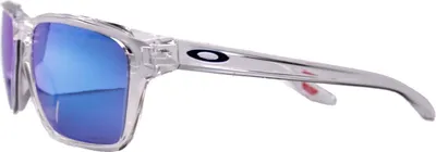 A side view of a pair of sunglasses.