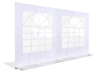 Productafbeelding van Partytent zijwand PE met ramen – 4 meter