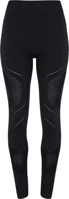 Image de TriDri leggings de sport pour femmes Reveal, forme 3D, sans coutures RW6566 (XL) (Noir)