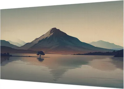 Produktbild von Selbstklebende Fototapete - Wandbilder für Wohnzimmer - 416x254 - Dekorative Wandfolie - Modernes Design für Wanddekoration - Tapeten für Innenräume - Berglandschaft