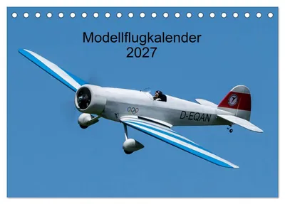 Produktbild von Modellflugkalender 2027 (Tischkalender 2027 DIN A5 quer), CALVENDO Monatskalender