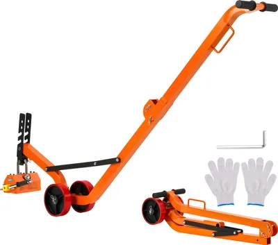 Produktbild von VEVOR Lasthebemagnet Permanentmagnetheber mit Rollwagen, 600 kg Zugkraft, Stahlwagen mit Hochleistungs-Magnetheber &2 Rädern & verstellbarem Griff, zum Anheben von Kanaldeckeln