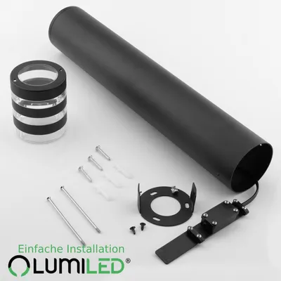 Produktbild von LUMILED Wegeleuchte Außen Pollerleuchte 60cm IP54 E27 Fassung max 13W Außenstehleuchte Stehlampe Außenleuchte Außenbeleuchtung Gartenleuchte Wegelampe