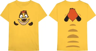 Produktbild von Disney - König der Löwen Timon Uni großes T-Shirt - gelb