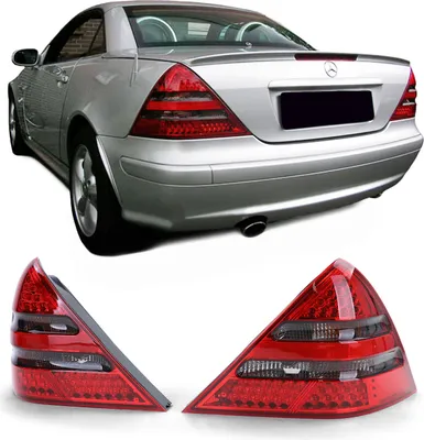 Image de Feux arrière à LED en rouge pour Mercedes SLK R170 à partir de 1996-2004