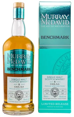 Produktbild von Caol Ila 8 Jahre - 2014/2022 - Murray McDavid - Benchmark - Pauillac Wine Cask Finish - Single Malt Scotch Whisky