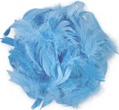 Immagine prodotto di DECO SPRINGS Piuma artigianale colorata carnevale fai da te matrimonio 10pz blu