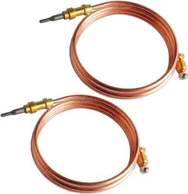 Productafbeelding van Vervangende Thermokoppel - Gasaansluiting Onderdeel - Kachel Reparatie - 39 Inch Lengte - 100 gram - Goud