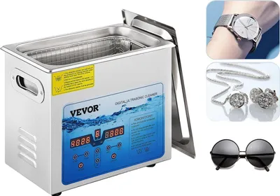 Obrázek produktu pro Ultrazvuková čistička, nastavitelná frekvence 36KHz-40KHz, digitální LED displej, 6L