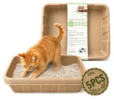 Katzenklo, braun, 42x35x8 cm, robust