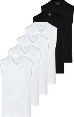 Produktbild von RAGMAN 6er Pack Basic Unterhemd / Tanktop Enganliegende Passform für optimalen Tragekomfort, Verstärkte Nähte für mehr Langlebigkeit, Vielseitig kombinierbar für jeden Anlass