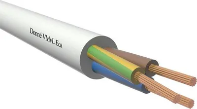 Immagine prodotto di Cavo elettrico bianco 4x0,75 mm² in rotoli da 100 metri