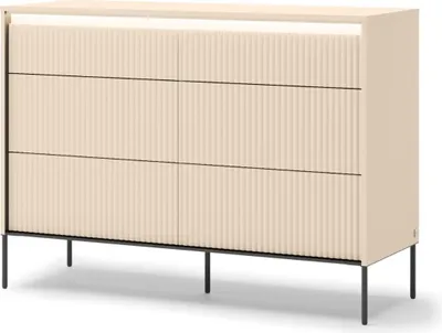 Produktbild von Kommode TREND 6S mit Schubladen und LED-Beleuchtung