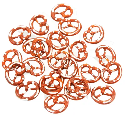 Immagine prodotto di 24 pretzel piccoli decorazione bavarese decorazione da tavola 3,5 cm