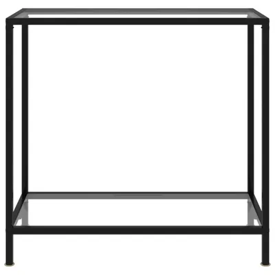 Zdjęcie produktu dla vidaXL Stolik konsola przezroczysty 80x35x75 cm szkło hartowane