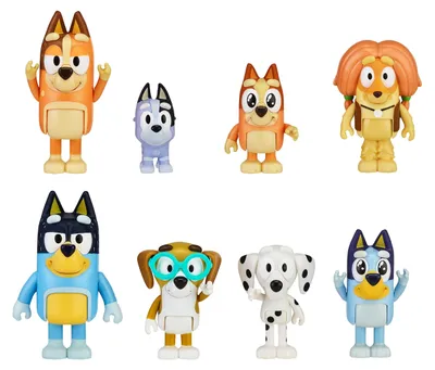 Obrázok produktu pre Sada 8 figúrok rodiny Bluey Heeler