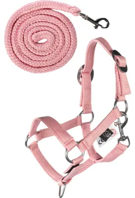 Produktbild von HKM Kids Halfter und Strick Hobby Horsing Basic Rosa