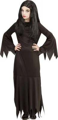 Produktbild von Gothic-Halloween-Kostüm für Mädchen schwarz 11-13 Jahre (158 cm)