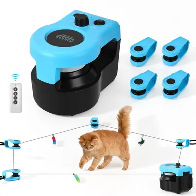Katzenspielzeug für drinnen, interaktiv, mit Piepknopf