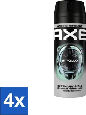 Produktbild von Ax Antitranspirant Spray Apollo 150 ml - Vorteilspack - 4 Stücke