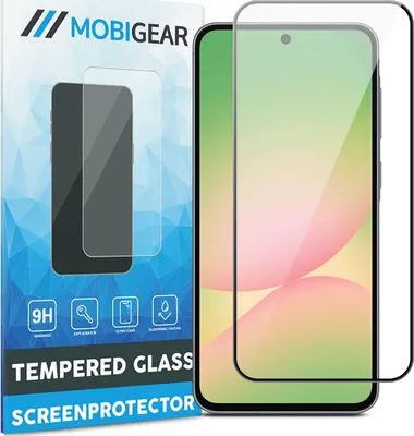Produktbild von Mobigear Premium  Samsung Galaxy A56 Panzerglas Gehärtetes Glas Displayschutz - Hüllenfreundlich - Schwarz