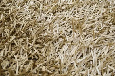 Productafbeelding van Shaggy vloerkleed, gestreept, beige (170x240 cm)