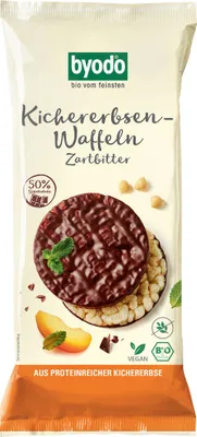 Produktbild von Byodo Bio Kichererbsenwaffeln Zartbitter 12x65 g