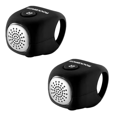 Produktbild von ROCKBROS 2er Set Fahrradklingel Elektronisch Mini Silikon über 75 dB 3 Klangmodi für MTB Rennrad E-Bike Citybike Schwarz