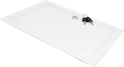 Obrázek produktu pro Kovová kontrolní dvířka, bílý zámek, 30x50cm