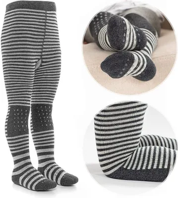 Produktbild von LaLoona Krabbelstrumpfhose - Streifen Grau