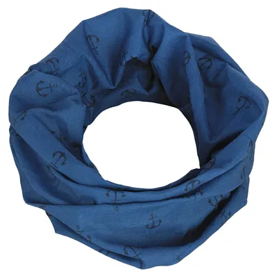 Produktbild von modAS Multifunktionstuch mit Ankerprint – Bandana Halstuch Damen Herren Schlauchtuch Gesichtsmaske Kopfbedeckung in Royal