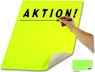 Produktbild von Plakatkarton 48x68 maisgrün FOLIA 65406 380g