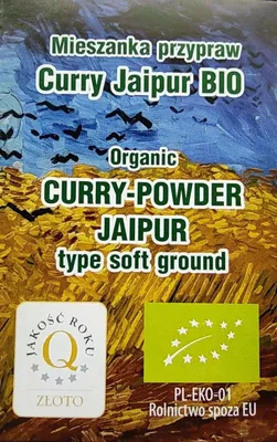 Zdjęcie produktu dla Jaipur Naturalna Przyprawa Curry Organiczna 10G