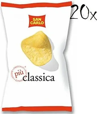 Produktbild von 20x San Carlo Classica Chips Patatine Kartoffelchips gesalzen 50g Kartoffel chips