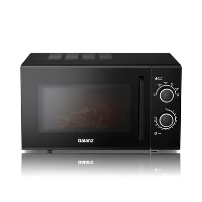 Produktbild von Galanz Mikrowelle 25L 900W Drehregler 6 Leistungsstufen Auftaufunktion schwarz