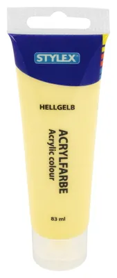 Produktbild von STYLEX Acrylfarbe Pastell - 83 ml - hellgelb
