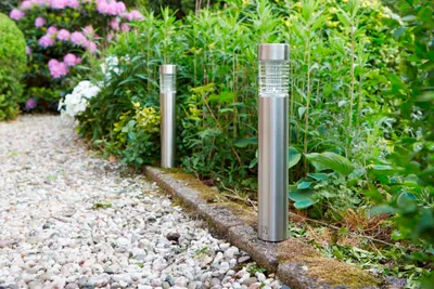Productafbeelding van Luxform Lighting solar staande lamp Tacoma RVS 6 x 6 x 37 cm