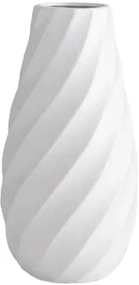 Produktbild von Keramische Vaas mit Spiraldesign, 25cm, für Pampasgras und Trockenblumen