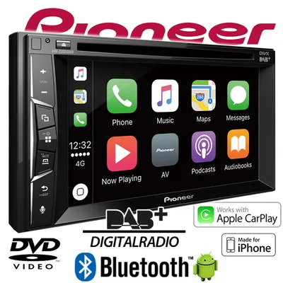 Produktbild von Pioneer AVH-Z3000DAB, Schwarz, 2 DIN, 50 W, 24-Bit, MOSFET, AAC, FLAC, MP3, WAV, WMA