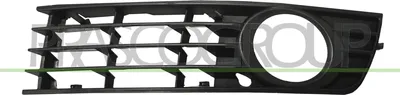 Produktbild von PRASCO Lüftungsgitter Grill Stoßfänger für AUDI A4 Limousine (8E2, B6) mit Loch/Löchern für Nebellampen Schwarz